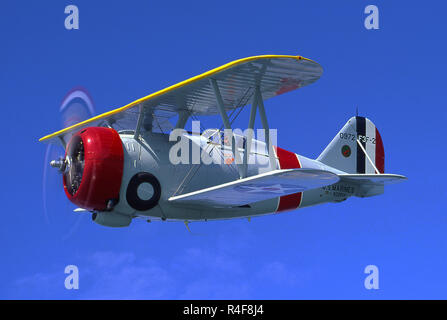 Grumman F3F Flugzeug Stockfoto