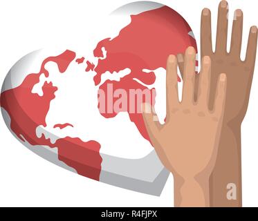 Hände Menschen Symbole Vector Illustration Design Stock Vektor