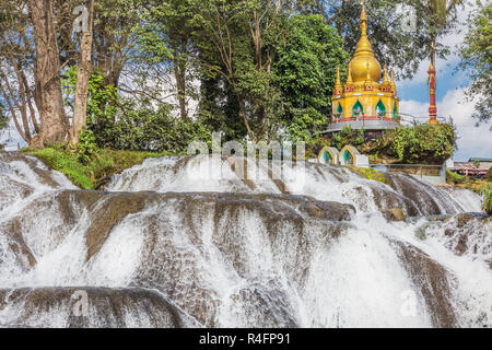 PWE Gauk Wasserfall Pyin Oo Lwin Mandalay Staat Myanmar (Burma) Stockfoto