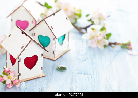 Ostern Dekoration mit Apple Blossom. Stockfoto