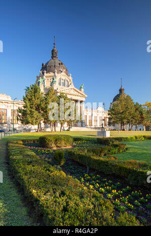 Széchenyi Thermalbad und Spa im City Park, Budapest, Ungarn Stockfoto