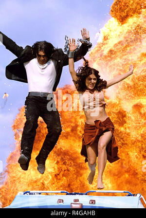 Es war EINMAL IN MEXIKO 2003 Columbia Pictures Film mit Salma Hayek und Antonio Banderas Stockfoto