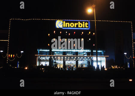 Dekoriert Einkaufszentrum während Diwali Festival, Goregaon, Mumbai, Indien, Asien Stockfoto