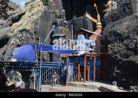 Ekvira Devi Tempel und Karla Höhlen, Pune, Maharashtra, Indien, Asien Stockfoto