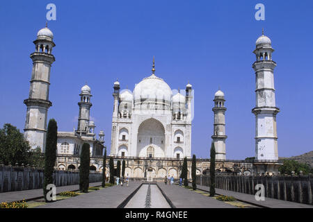 Fassade von Bibi Ka Maqbara, Mumbai, Maharashtra, Indien, Asien Stockfoto