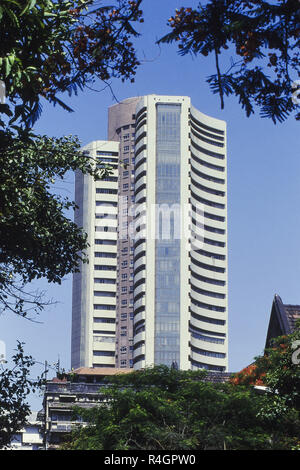 Bombay Stock Exchange Building, Fort, Mumbai, Indien, Asien Stockfoto