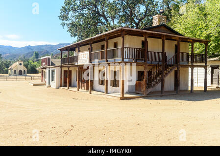 Los Angeles, Kalifornien. November 29, 2017. Paramount Ranch, die zerstört wurde und von Woolsey Feuer verbrannt, November 29, 2017, Los Angeles, CA. Stockfoto