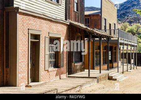 Los Angeles, Kalifornien. November 29, 2017. Paramount Ranch, die zerstört wurde und von Woolsey Feuer verbrannt, November 29, 2017, Los Angeles, CA. Stockfoto