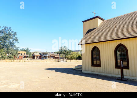 Los Angeles, Kalifornien. November 29, 2017. Paramount Ranch, die zerstört wurde und von Woolsey Feuer verbrannt, November 29, 2017, Los Angeles, CA. Stockfoto