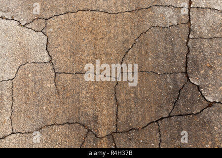 sehr schlechte Straße Stockfoto