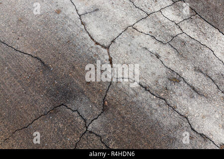 sehr schlechte Straße Stockfoto