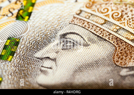 Zwei hundert Zloty closeup Stockfoto