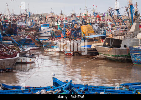 Fiishing Boote in Essaouira, Marokko, Afrika Stockfoto