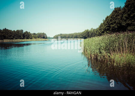 Wydminy See in Masuren in Polen. Stockfoto