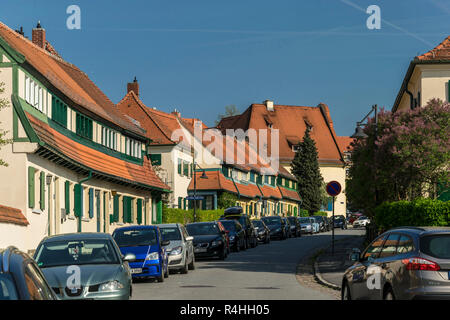 Dresden, Hellerau Gartenstatdt Stockfoto