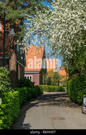 Dresden, Hellerau Gartenstatdt Stockfoto