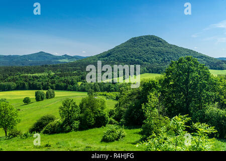 Böhmische Schweiz, Rose Berg im Blick auf den Hut Berg, Rosenberg in der Ansicht vom Hutberg Stockfoto