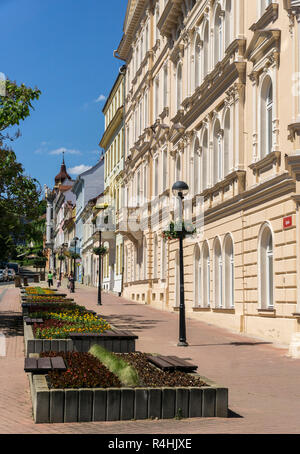 Kurort Teplice, Street Lipova im Zentrum, Straße Lipova im Zentrum Stockfoto