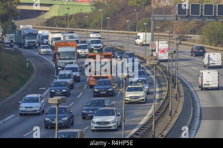 100 Stadt Highway, der Sächsischen dam's beauty Berg, Berlin, Deutschland, A100 Stadtautobahn, Sachsendamm, Schöneberg, Deutschland Stockfoto