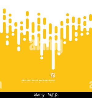 Abstrakte gelber Senf abgerundeten Linien Rasterungs-Übergang. Vector Hintergrund Abbildung Stock Vektor