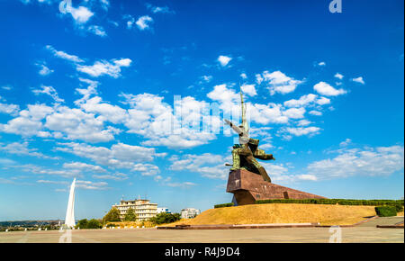 Soldaten und Matrosen, ein sowjetisches Denkmal für die Verteidiger der Sewastopol im Zweiten Weltkrieg. Krim Stockfoto