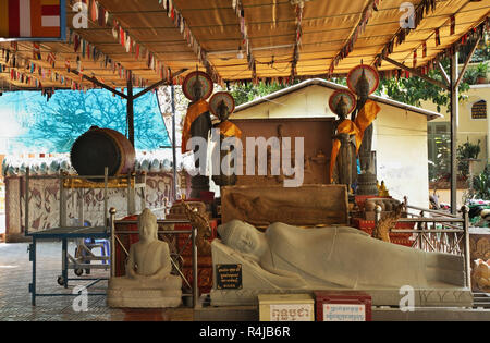 Wat Ounalom (Unnalom) Tempel in Phnom Penh. Kambodscha Stockfoto
