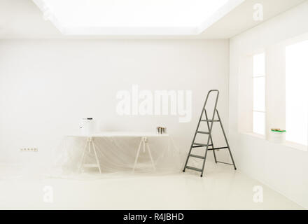 Hausaufgaben indoor bereit Stockfoto