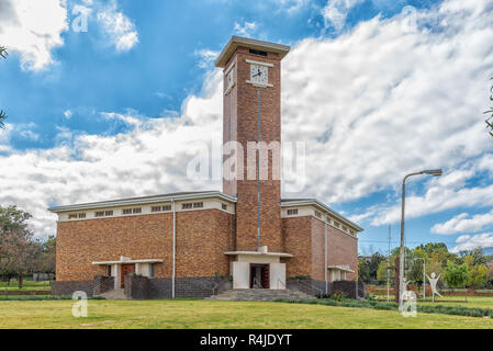 CITRUSDAL, SÜDAFRIKA, 22. AUGUST 2018: die Niederländische Reformierte Kirche in Citrusdal in der Provinz Western Cape Stockfoto