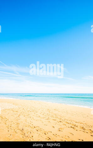 Einsame Strand von Praia Grande Stockfoto