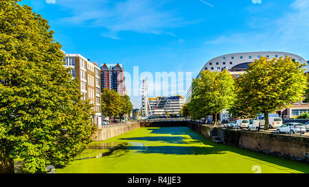 Die Halle hinter dem Steigers Gracht im Zentrum von Rotterdam in den Niederlanden Stockfoto