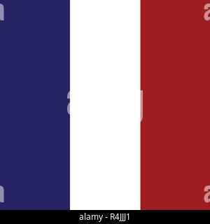 Flagge Frankreich. Tapeten und Hintergrund Konzept. Nationale und footbal Thema. Vector Illustration Stock Vektor
