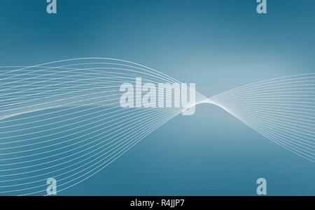 Abstrakte blaue Welle bilden dynamische vector Hintergrund mit Linien. Vektor illustartion. Für die Präsentation der Vorlage und andere Projekte. Stock Vektor
