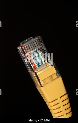 Internet-Netzwerk-Kabel Stockfoto