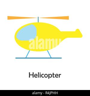Hubschrauber im Comic-stil, Karte mit Transport für Kid, Vorschule Aktivität für Kinder, Vektor Stock Vektor