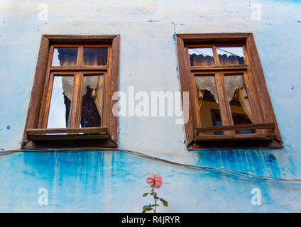 Traditionelles türkisches Dorf Windows Stockfoto