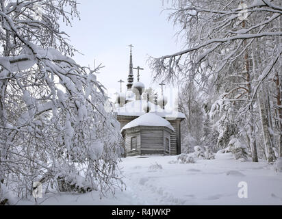 Kirche von St. Alexander Svirsky an Maselga Dorf. Kargopol Bezirk. Arkhangelsk. Russland Stockfoto