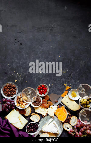 Vegetarische und glutenfreie Antipasti. Stockfoto