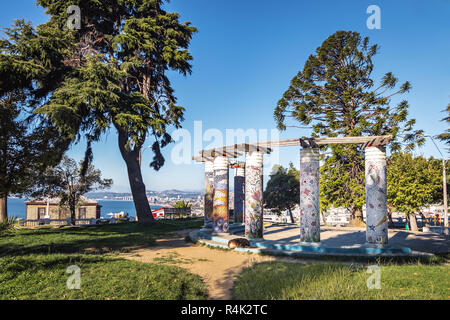 Plaza Bismarck Platz - Valparaiso, Chile Stockfoto