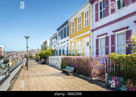 Paseo Atkinson Spaziergang am Cerro Concepcion - Valparaiso, Chile Stockfoto