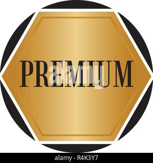 Abstrakte Premium Label Stock Vektor