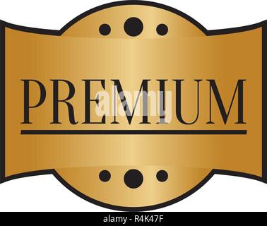 Abstrakte Premium Label Stock Vektor