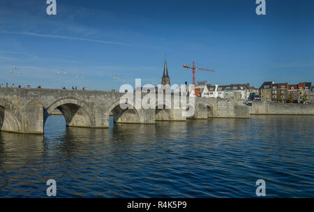 St. Servatius-Brücke, Maastricht, Niederlande, St. Servatius-Brücke, Niederlande Stockfoto