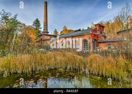 Naturschutzzentrum ökologische Arbeit Devil's Lake, Grunewald, Berlin, Deutschland, Naturschutzzentrum Oekowerk Teufelssee, Deutschland Stockfoto