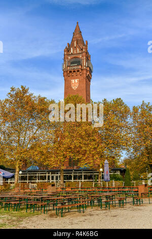 Biergarten, Grunewaldturm, Grunewald, Berlin, Deutschland, Biergarten, Deutschland Stockfoto