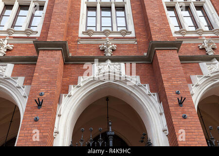 Fassade der Jagiellonen Universität in Krakau, Polen Stockfoto