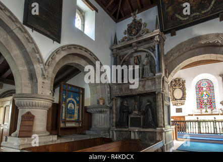 Tissington, Derbyshire, UK: Oktober 2018: St Marys Kirche Stockfoto