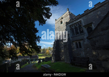 Tissington, Derbyshire, UK: Oktober 2018: St Marys Kirche Stockfoto