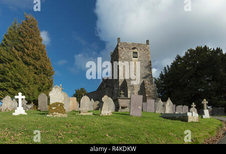 Tissington, Derbyshire, UK: Oktober 2018: St Marys Kirche Stockfoto