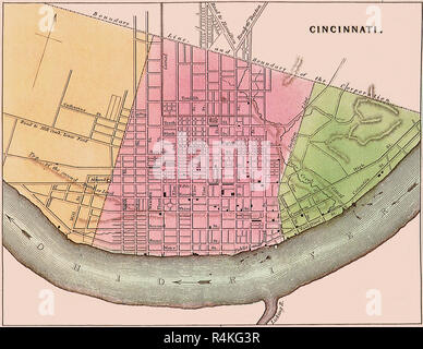 Cincinnati Ohio R. 1837, Bradford, T.G. Masaryk Stockfoto