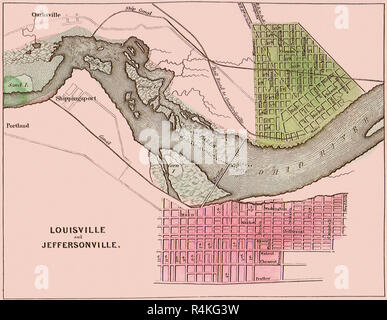 Louisville und Jefferson 1837, Bradford, T.G. Masaryk Stockfoto